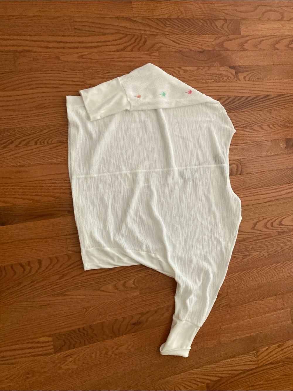 Off-the-Shoulder Cream Lightweight Knit Sweater with Subtle Star Detail